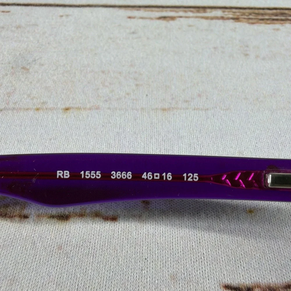 Pre-Owned Ray-Ban RB 1555 Kids Violet Glasses Replacement Frames 48mm